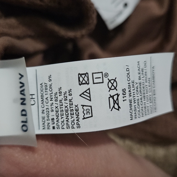 OLDNAVY Mid-Rise Ring Crochet-Knit French-Cut Bikini Swim Bottoms. Brown.S NWT - Picture 5 of 10